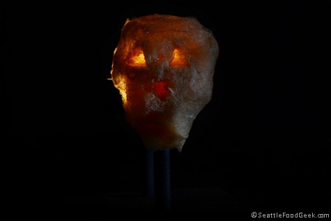 pumpkin cotton candy jack-o-lantern