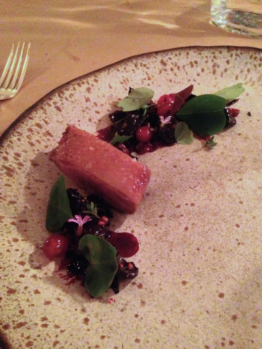 Dry Aged Duck With Beets Glazed In Red Currants